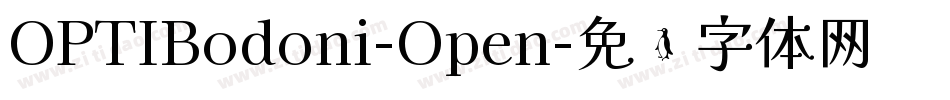 OPTIBodoni-Open字体转换