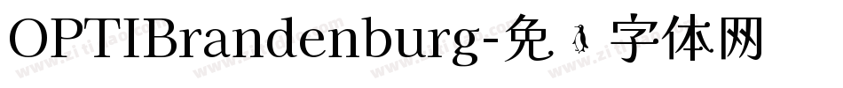 OPTIBrandenburg字体转换