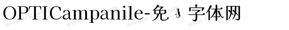 OPTICampanile字体转换