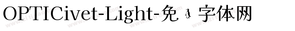OPTICivet-Light字体转换