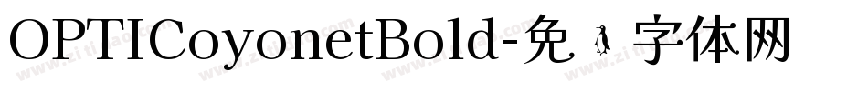 OPTICoyonetBold字体转换