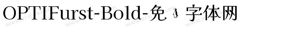 OPTIFurst-Bold字体转换