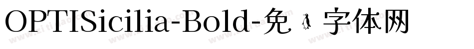 OPTISicilia-Bold字体转换