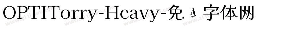 OPTITorry-Heavy字体转换