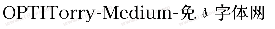 OPTITorry-Medium字体转换