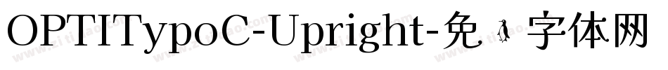 OPTITypoC-Upright字体转换
