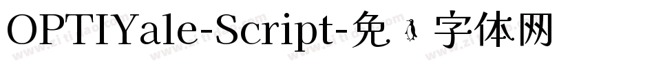 OPTIYale-Script字体转换