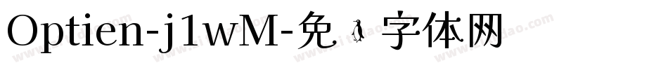Optien-j1wM字体转换