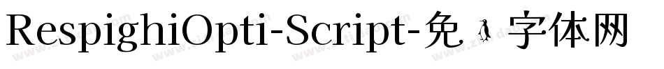 RespighiOpti-Script字体转换