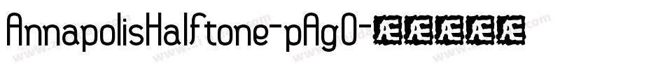 AnnapolisHalftone-pAgO字体转换