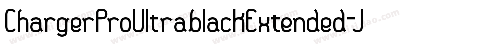 ChargerProUltrablackExtended-JAgo字体转换