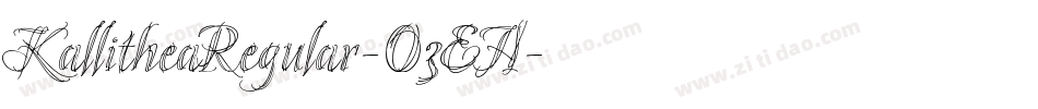 KallitheaRegular-O3EA字体转换