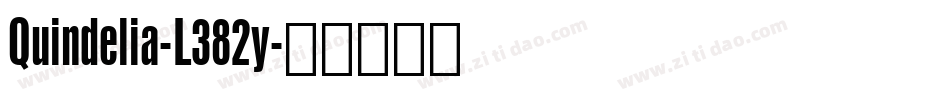 Quindelia-L382y字体转换