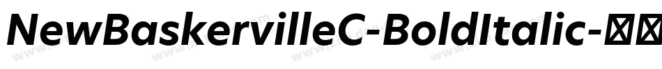 NewBaskervilleC-BoldItalic字体转换