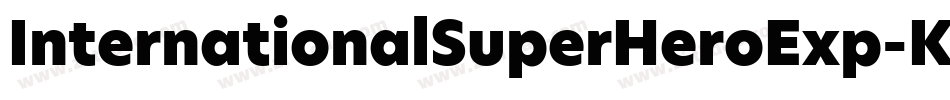 InternationalSuperHeroExp-KxPp字体转换