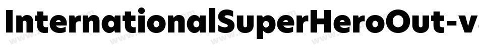 InternationalSuperHeroOut-v87O字体转换