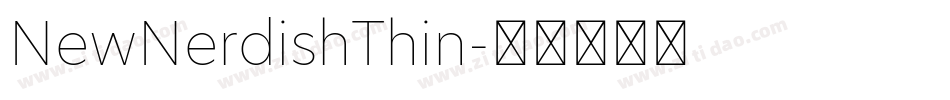 NewNerdishThin字体转换