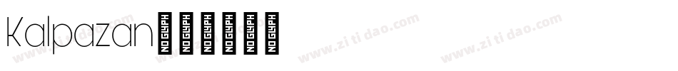 Kalpazan字体转换