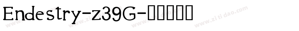 Endestry-z39G字体转换