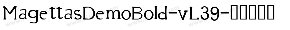 MagettasDemoBold-vL39字体转换