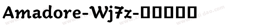 Amadore-Wj7z字体转换