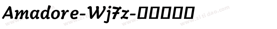 Amadore-Wj7z字体转换