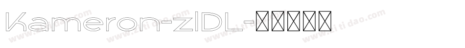 Kameron-zlDL字体转换