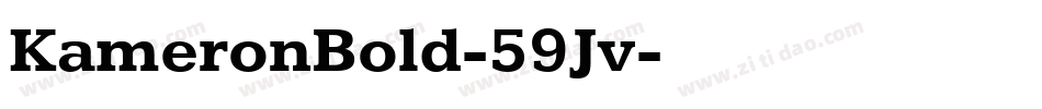 KameronBold-59Jv字体转换