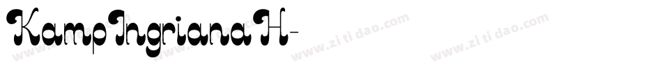 KampIngrianaH字体转换