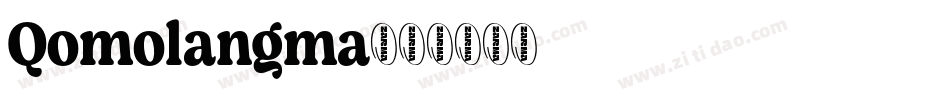 Qomolangma字体转换