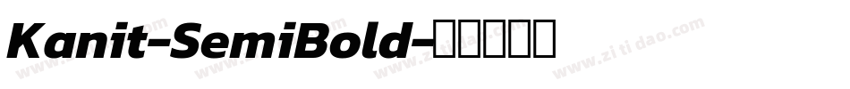 Kanit-SemiBold字体转换