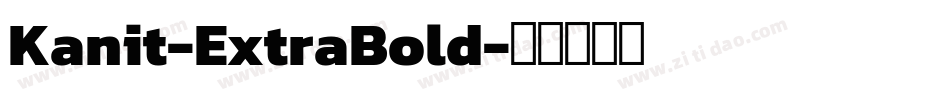 Kanit-ExtraBold字体转换