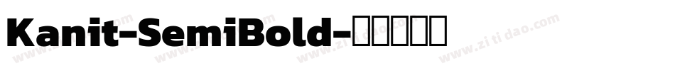 Kanit-SemiBold字体转换