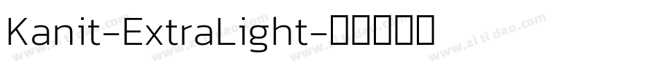 Kanit-ExtraLight字体转换