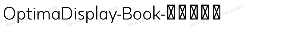 OptimaDisplay-Book字体转换