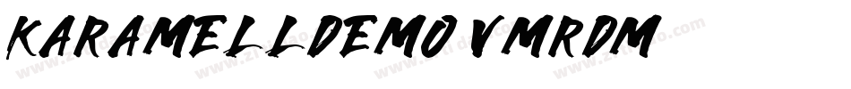 KaramellDemo-vmRDM字体转换