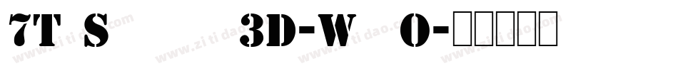 7ThService3D-WgpO字体转换
