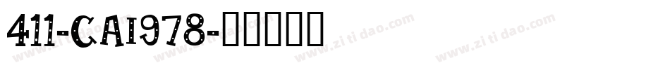 411-CAI978字体转换