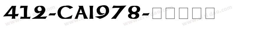 412-CAI978字体转换