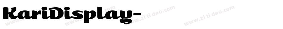 KariDisplay字体转换