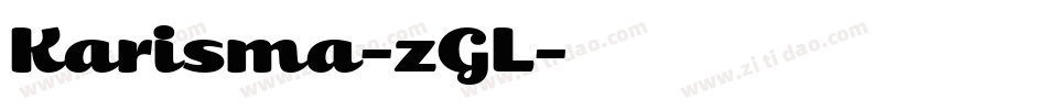 Karisma-zGL字体转换