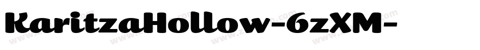 KaritzaHollow-6zXM字体转换