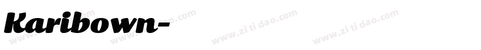 Karibown字体转换