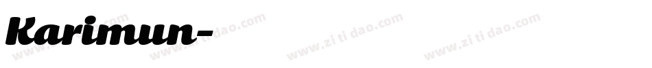 Karimun字体转换