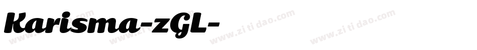Karisma-zGL字体转换