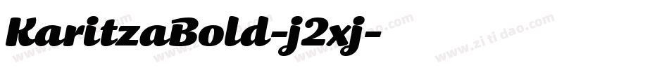 KaritzaBold-j2xj字体转换