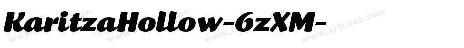 KaritzaHollow-6zXM字体转换