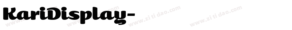 KariDisplay字体转换