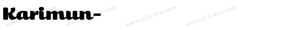 Karimun字体转换