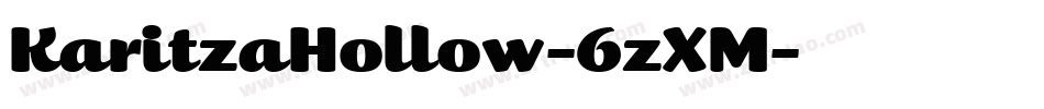 KaritzaHollow-6zXM字体转换